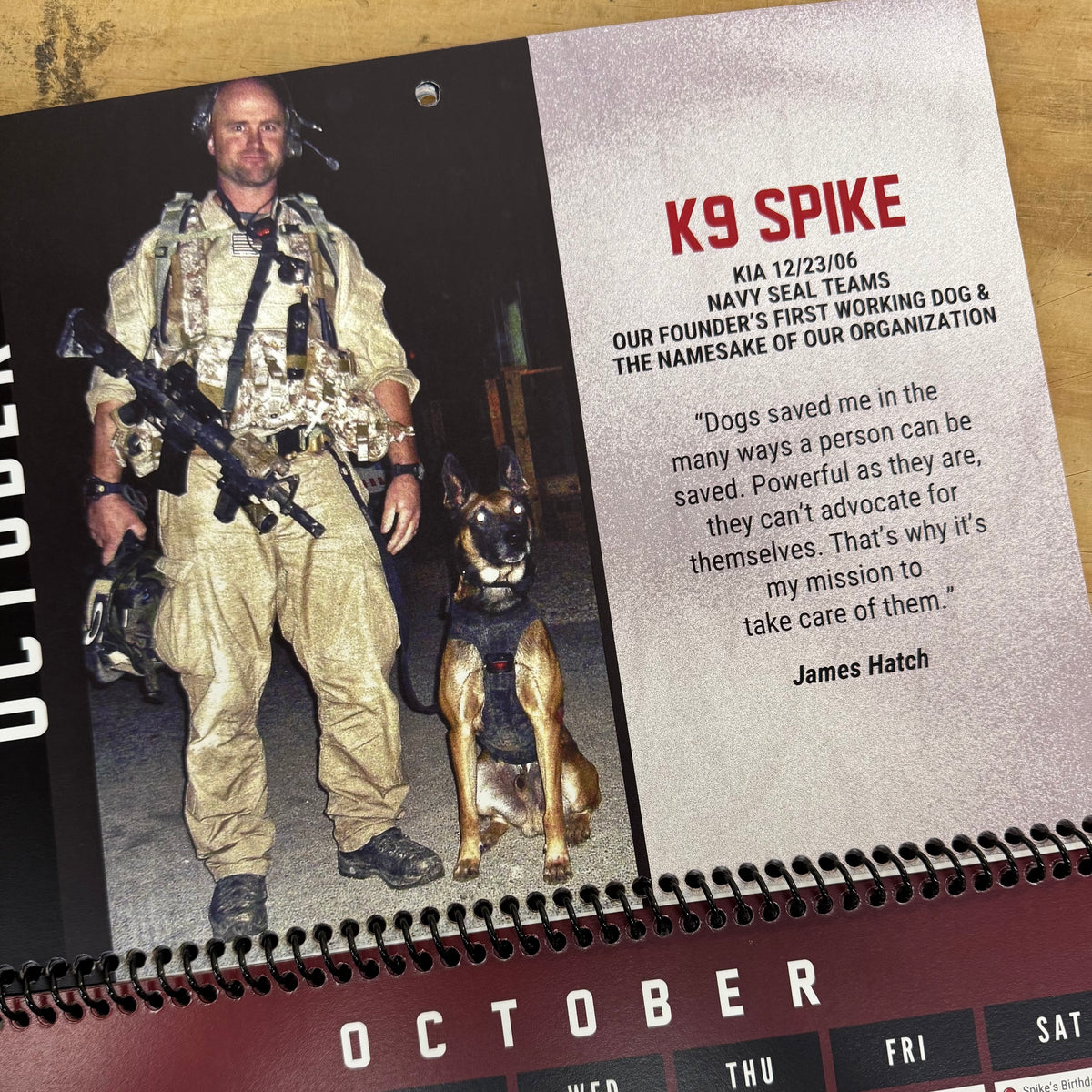 2026 Spike&#39;s Calendar