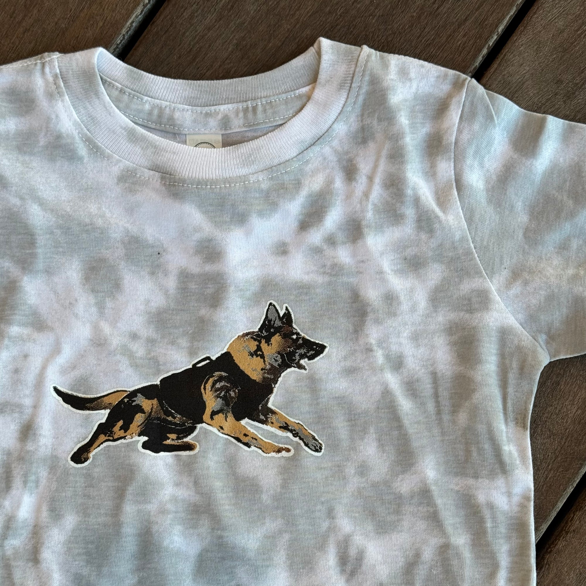 Force Multiplier GITD Kids Shirt White Tie Dye - Warpaint x _invadergirl_