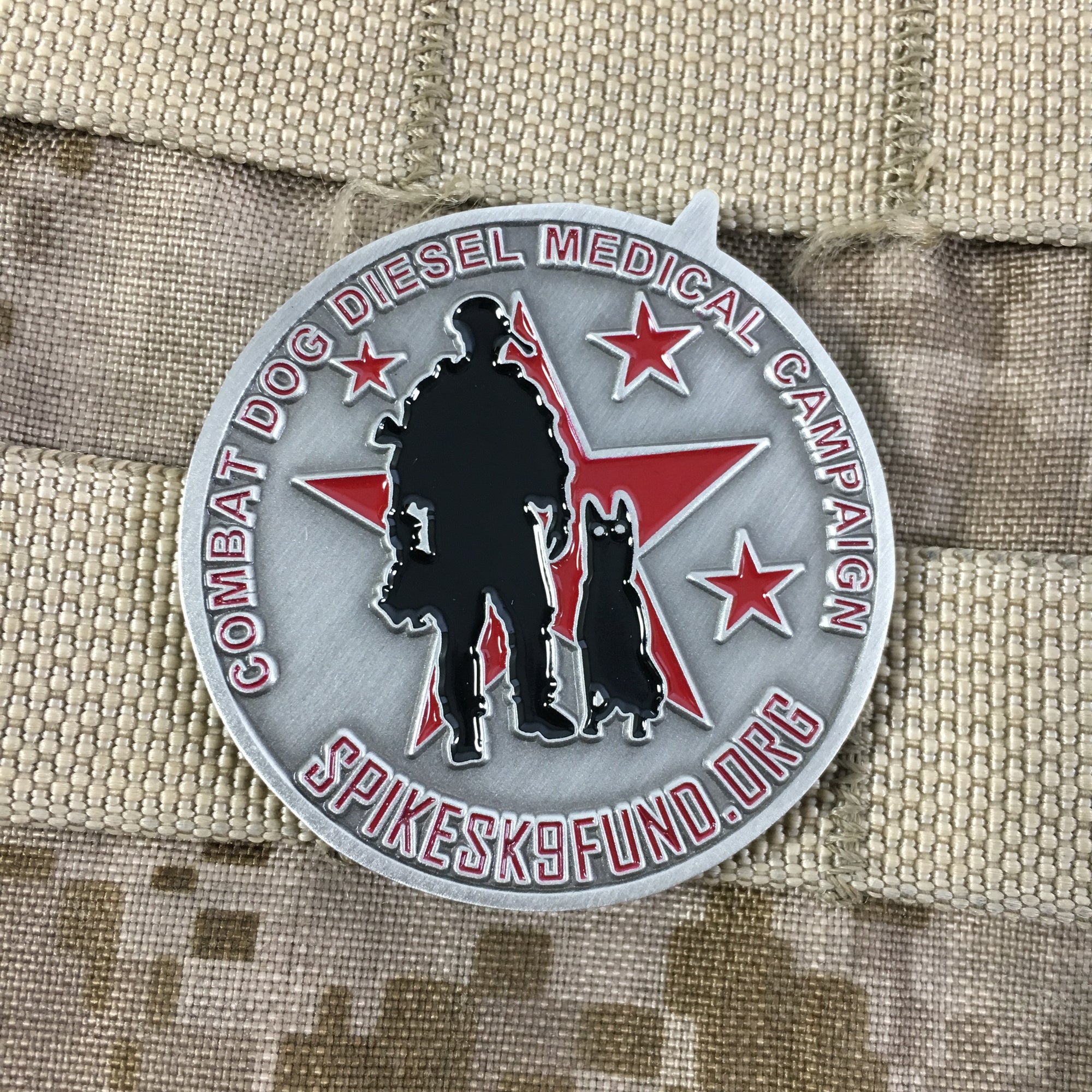 Combat Dog Diesel Medical Campaign Challenge Coin